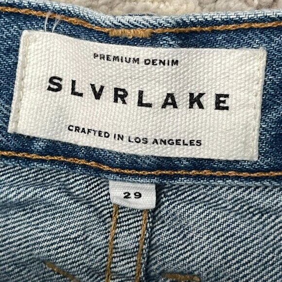 SLVRLAKE London Distressed Denim Jeans Wash Gimme Shelter Size 29 - Picture 6 of 12